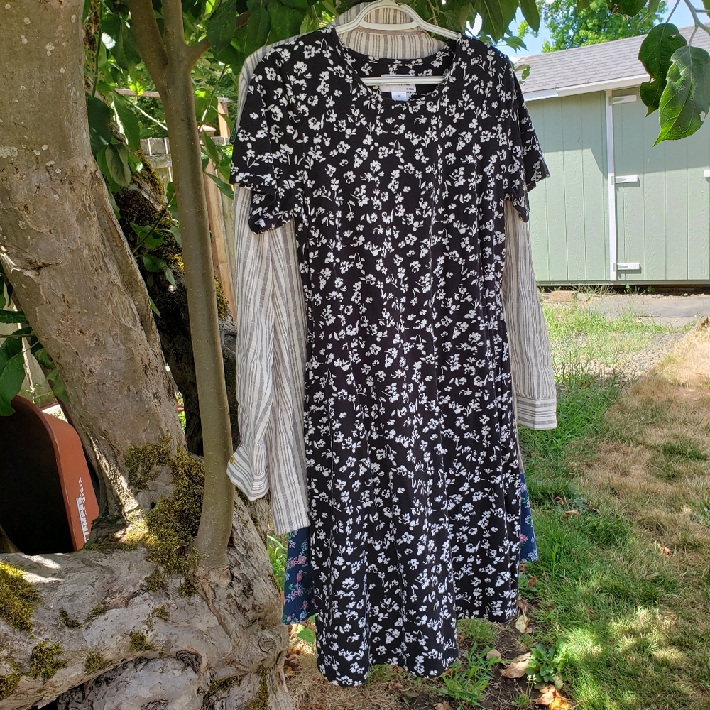 Vermont Country Store cotton knit Dress S